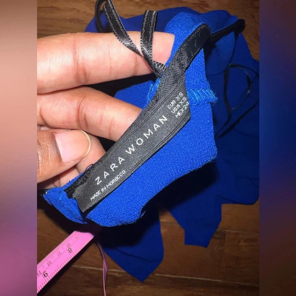 Zara Peplum Blouse size XS - Picture 6 of 6